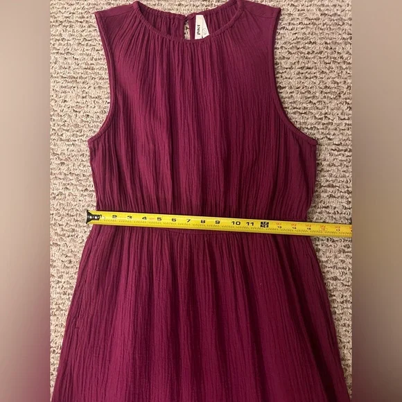 Pact Organic Cotton Coastal Double Gauze Tiered Midi Dress Size Large - Picture 13 of 14